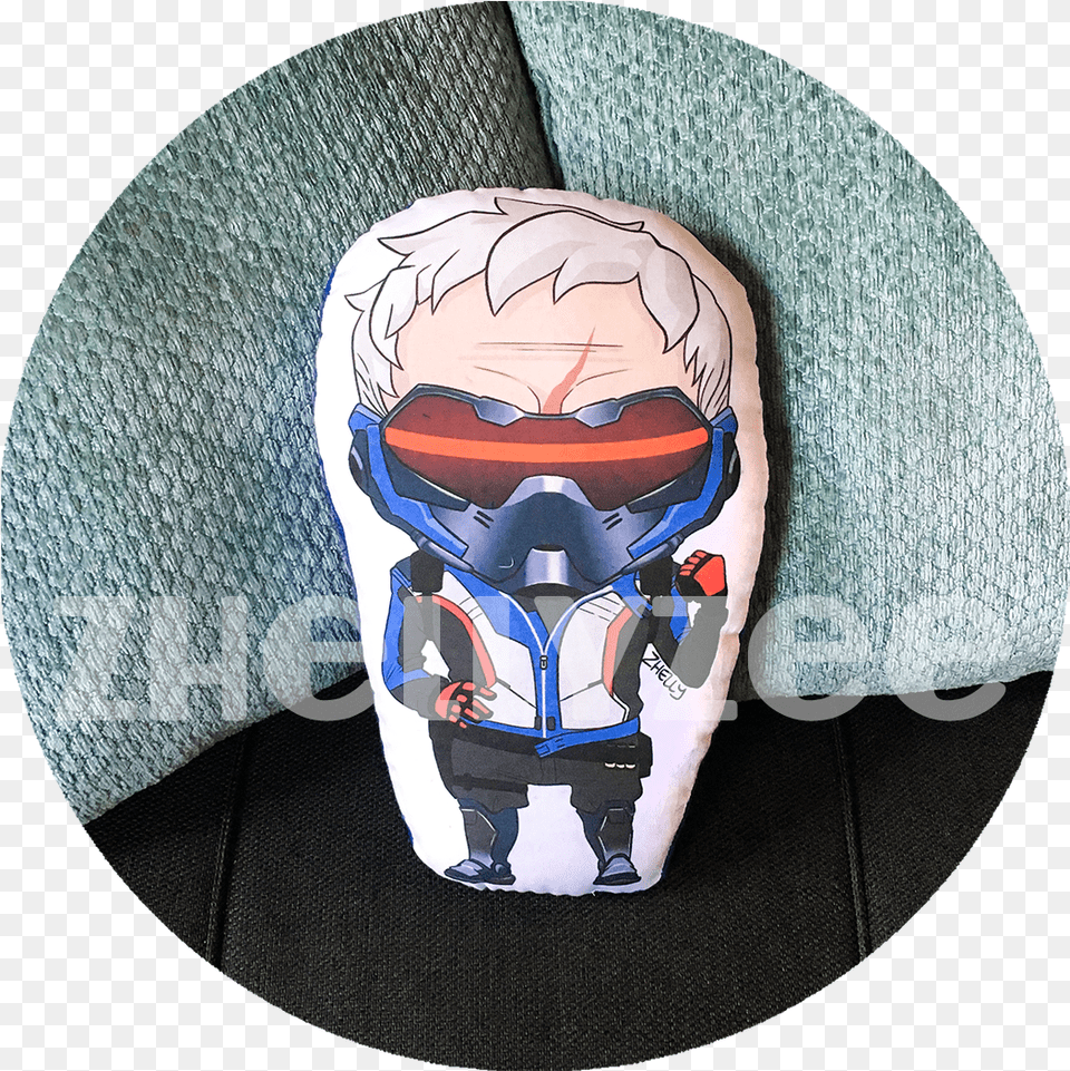 Soldier 76 Pillow Plush Zhellyzee Car Seat, Cushion, Home Decor, Adult, Male Free Png Download