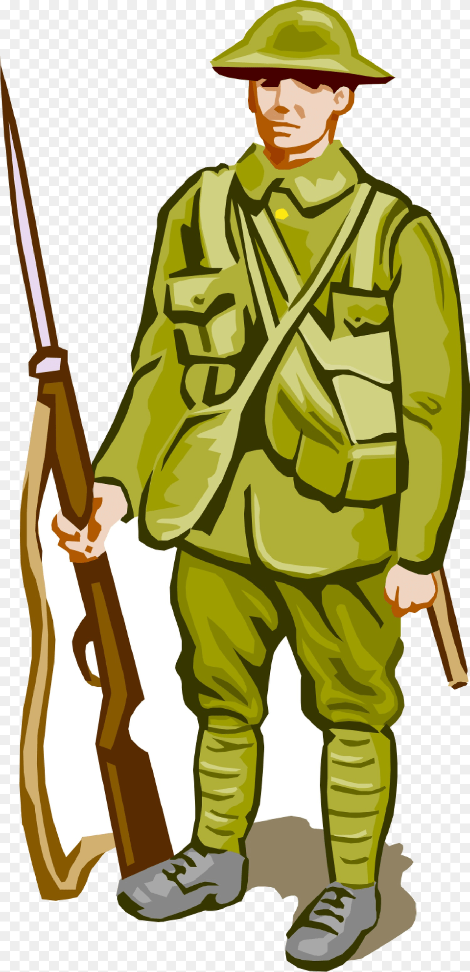 Soldier American Cliparts Clip Art First World War Soldier Cartoon, Weapon, Rifle, Firearm, Gun Free Transparent Png