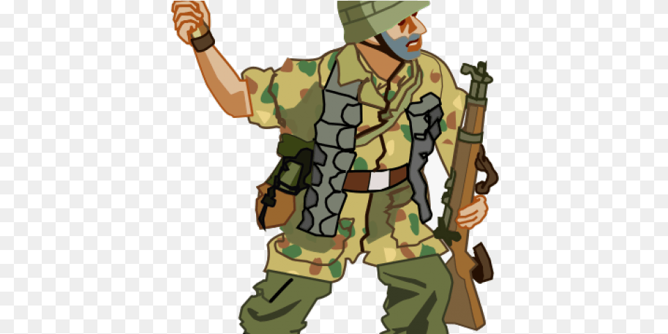 Soldier Army Clipart German World War Transparent World War 2 German Cartoon Soldiers, Military, Military Uniform, Rifle, Person Png