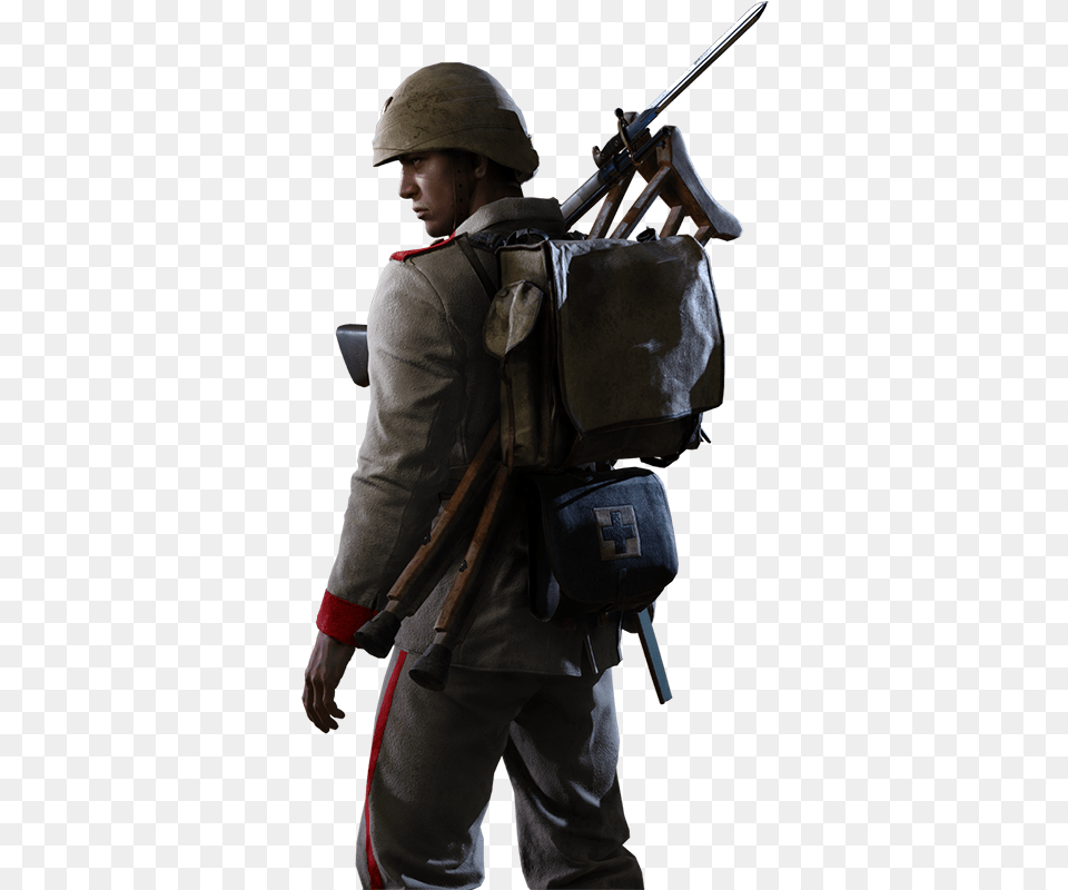 Soldier Battlefield 1 Medic, Weapon, Person, Man, Male Free Png Download