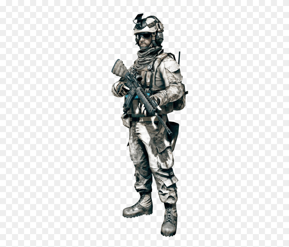 Soldier Battlefield 3 Assault, Adult, Person, Man, Male Free Png Download