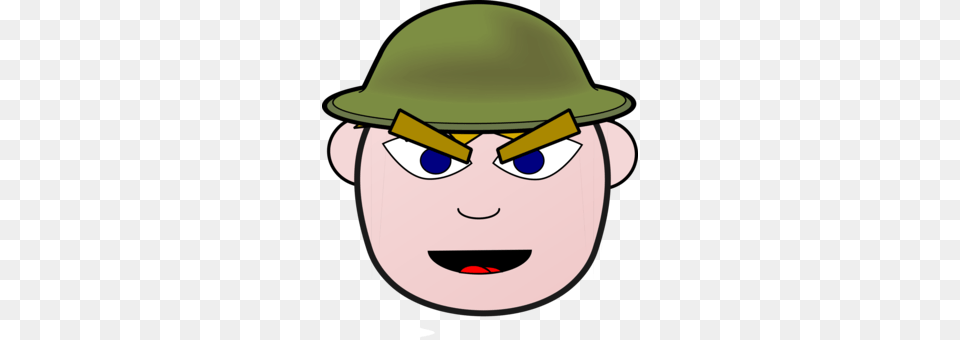 Soldier Cartoon Army Military, Clothing, Hardhat, Helmet Free Png