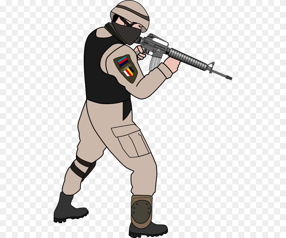 Soldier Clip Art, Firearm, Gun, Rifle, Weapon Png Image