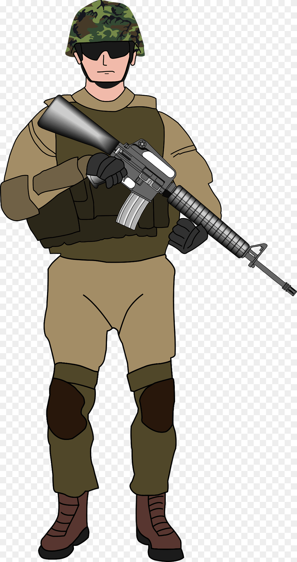 Soldier Clipart, Firearm, Gun, Rifle, Weapon Free Png