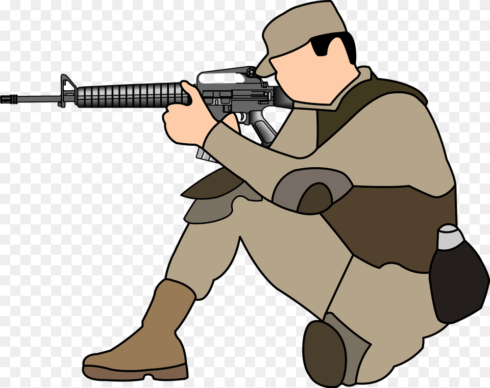 Soldier Clipart, Firearm, Gun, Rifle, Weapon Free Png Download