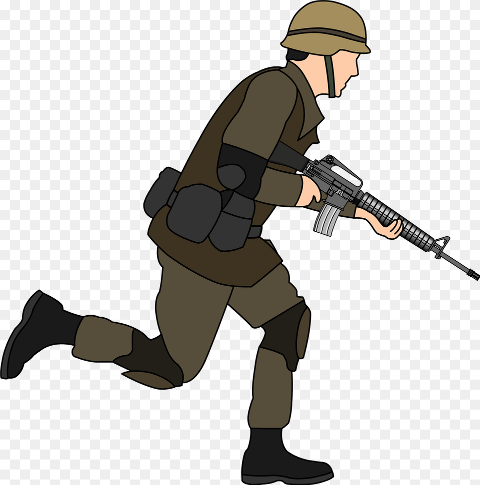 Soldier Clipart, Firearm, Gun, Rifle, Weapon Free Png