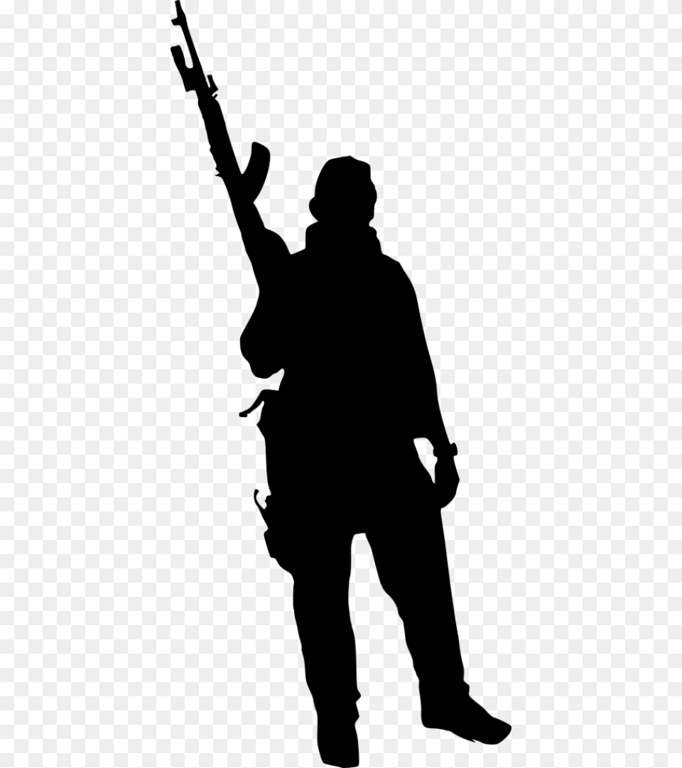 Soldier Download Soldier Silhouette Transparent Background, Gray Png
