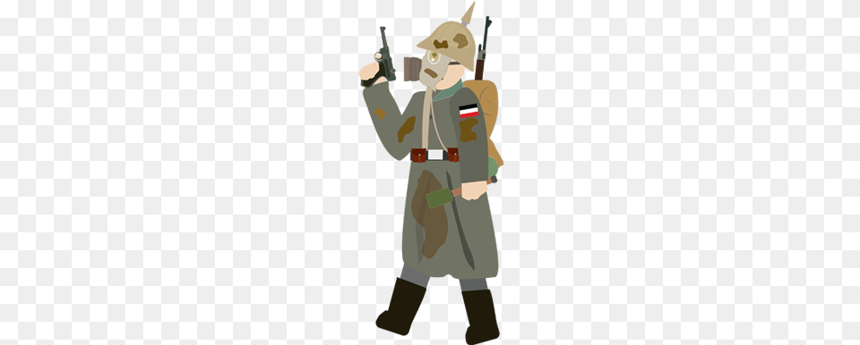 Soldier German Soldier Ww1, Firearm, Weapon, Person, Clothing Free Png Download