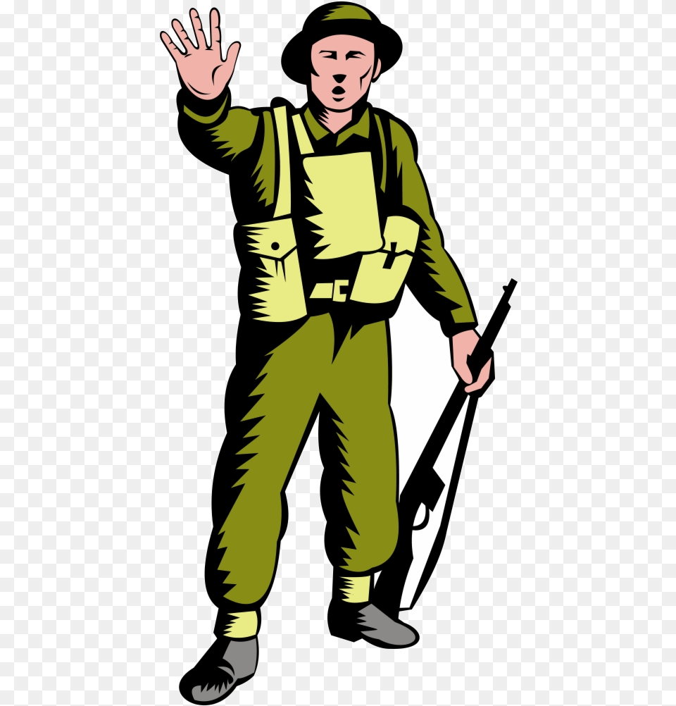 Soldier Hd Janitor Clipart Male World War Two Transparent, Adult, Man, Person, Face Png Image