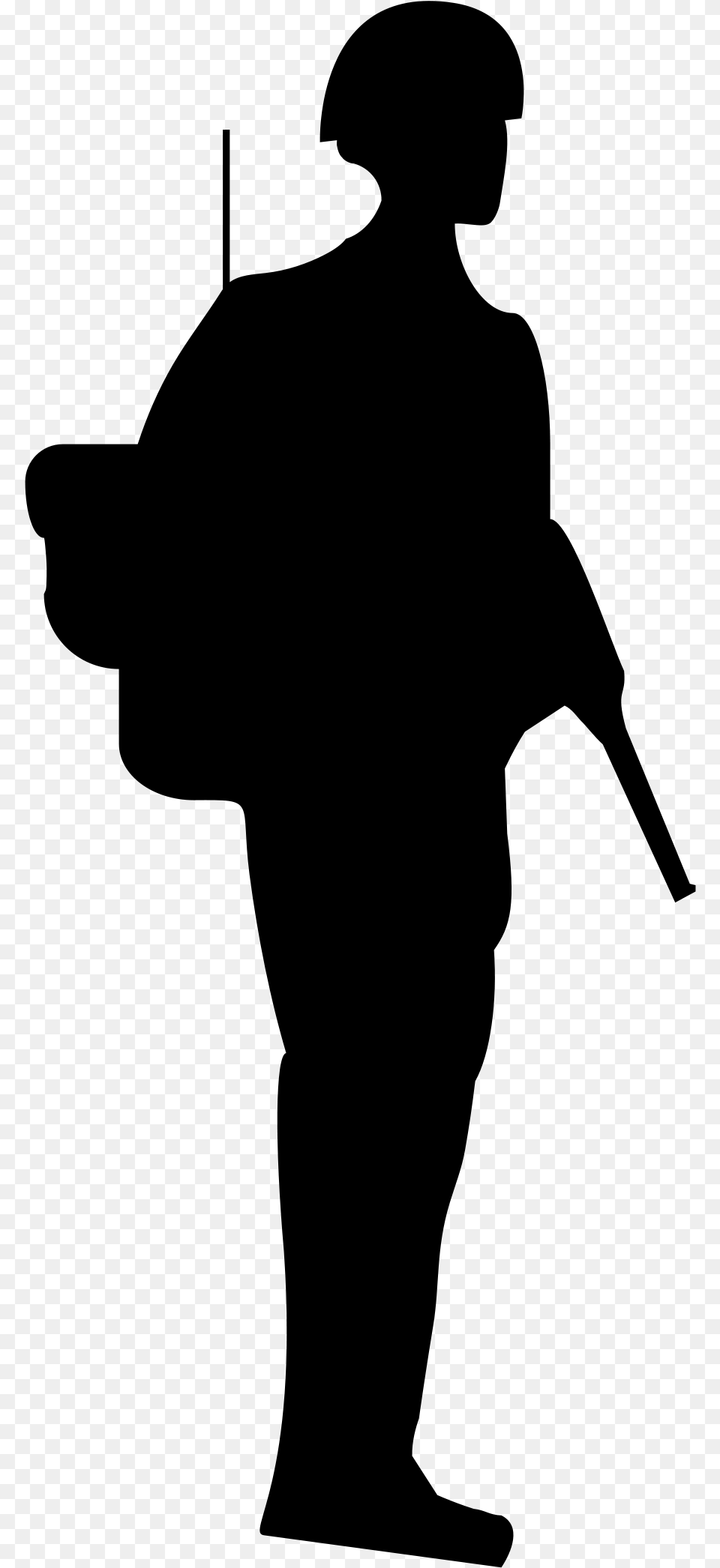 Soldier Icon No Background, Gray Free Transparent Png