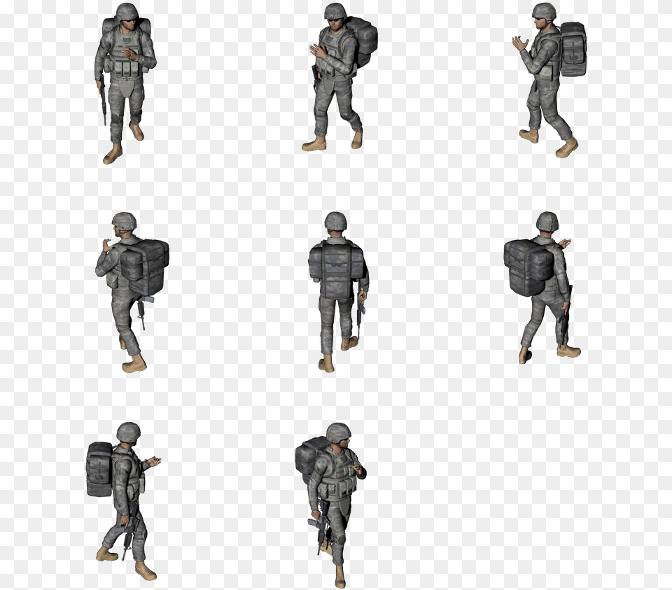 Soldier With Transparent Background Pixel Soldier Sprite, Adult, Person, Military Uniform, Military Png Image