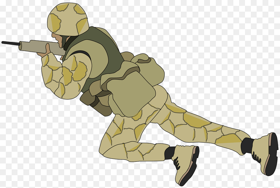 Soldier In Camouflage Clipart, Person, Face, Head Free Png Download