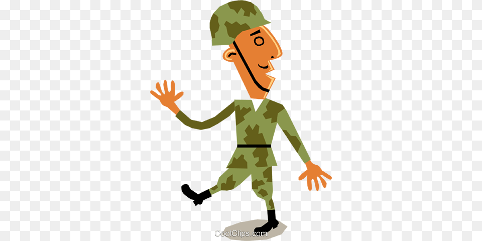 Soldier Marching Royalty Vector Clip Art Illustration, Military Uniform, Military, Boy, Person Png