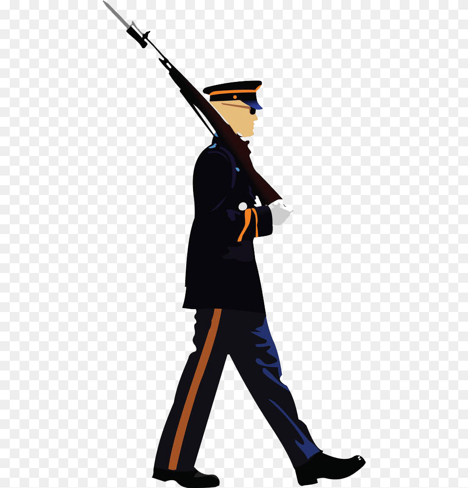 Soldier Military Parade Clip Art Military Parade Vector, Firearm, Gun, Rifle, Weapon Png
