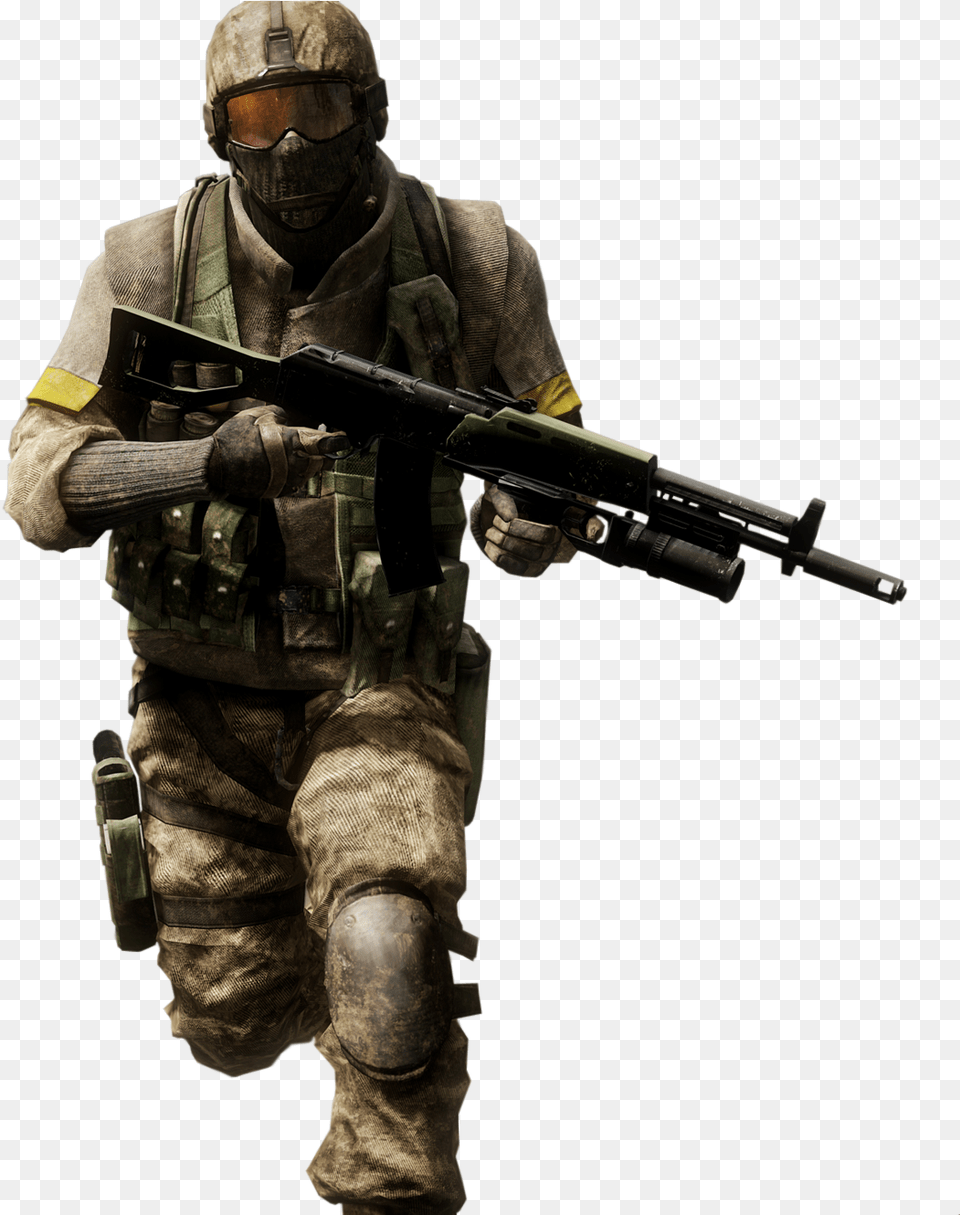 Soldier Photos Battlefield 3 Bad Company, Gun, Weapon, Firearm, Rifle Png