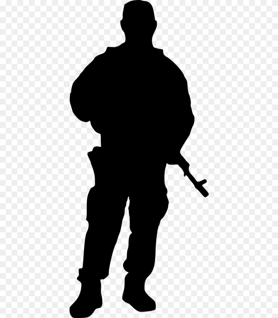 Soldier Silhouette, Adult, Male, Man, Person Free Png Download