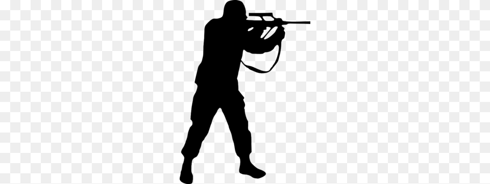 Soldier Silhouette Clipart, Gray Free Png Download