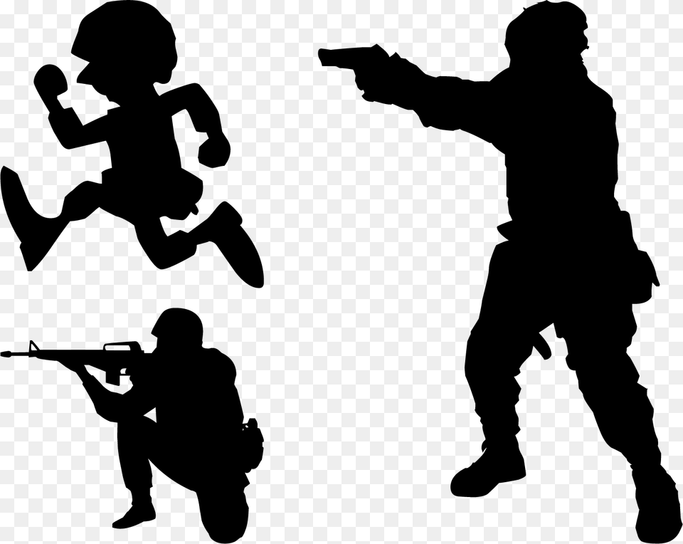 Soldier Silhouette Military Shooting Target Gun Shooting Target Silhouette, Adult, Stencil, Person, Man Png Image