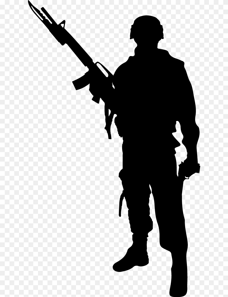 Soldier Silhouette Photography Clip Art Army Soldier Silhouette, Gray Png Image