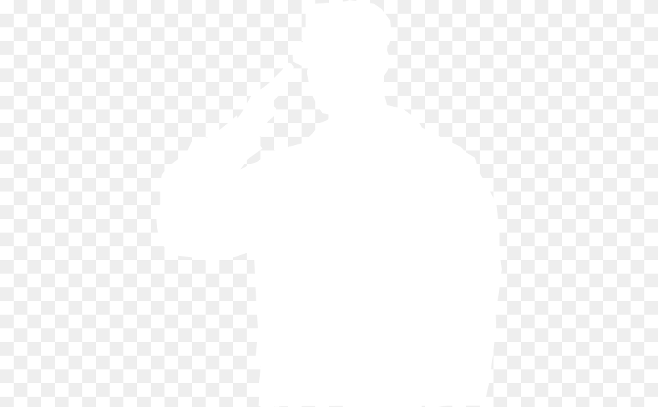 Soldier Silhouette White, Cutlery Png