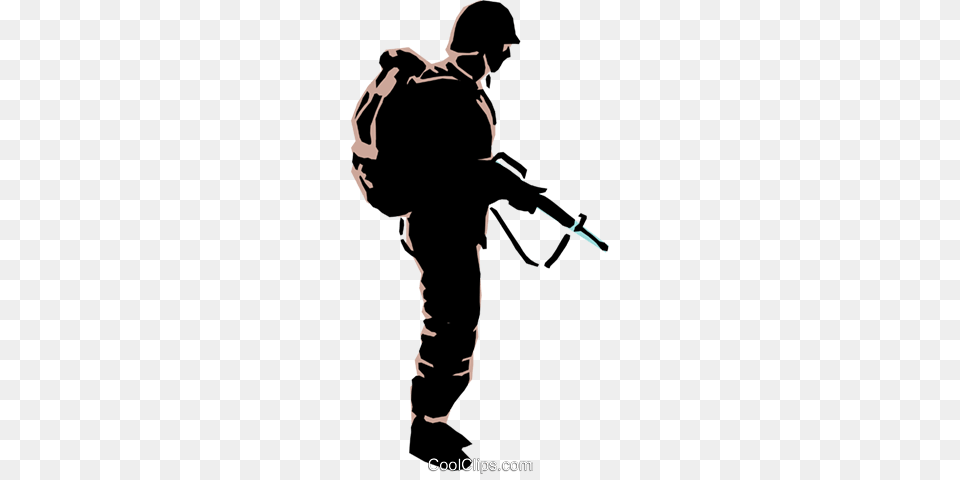 Soldier Symbol Royalty Vector Clip Art Illustration, Adult, Male, Man, Person Free Png