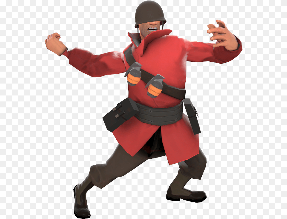 Soldier Tf2 Soldier A Pose, Adult, Male, Man, Person Free Png Download