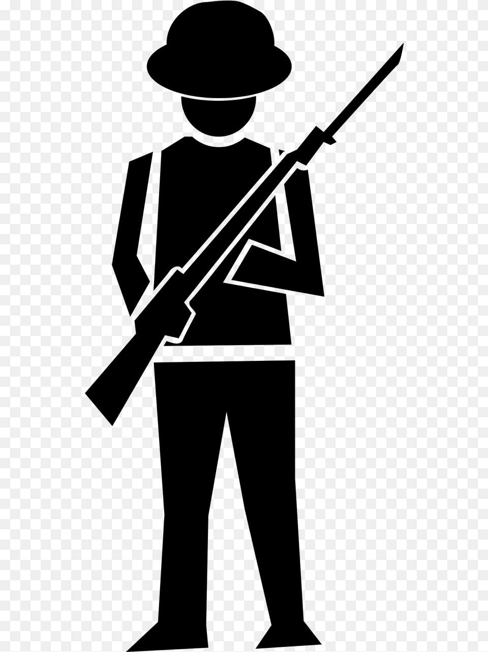 Soldier War Old Military Army Gray Png Image