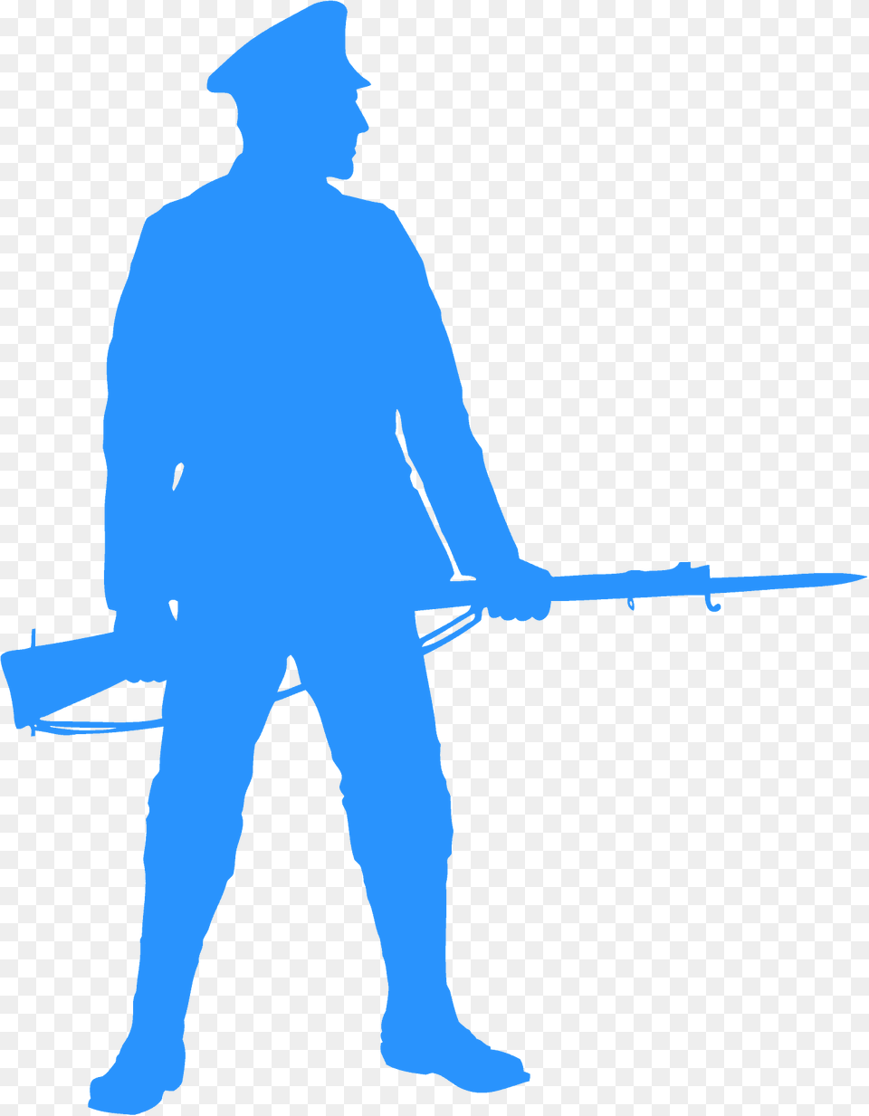 Soldier With Bayonet Silhouette, Adult, Male, Man, Person Png