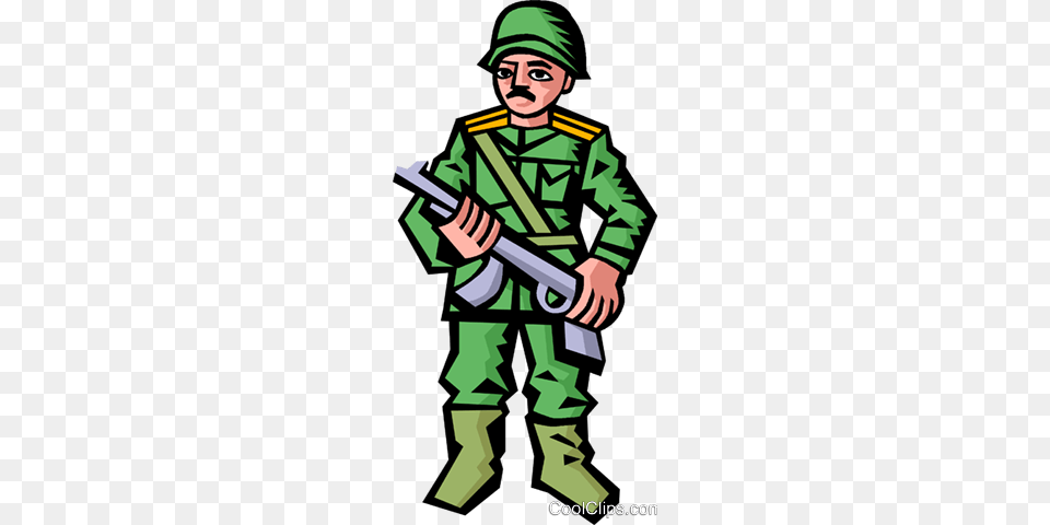 Soldier With Gun Royalty Vector Clip Art Illustration, Military Uniform, Military, Male, Boy Free Png Download