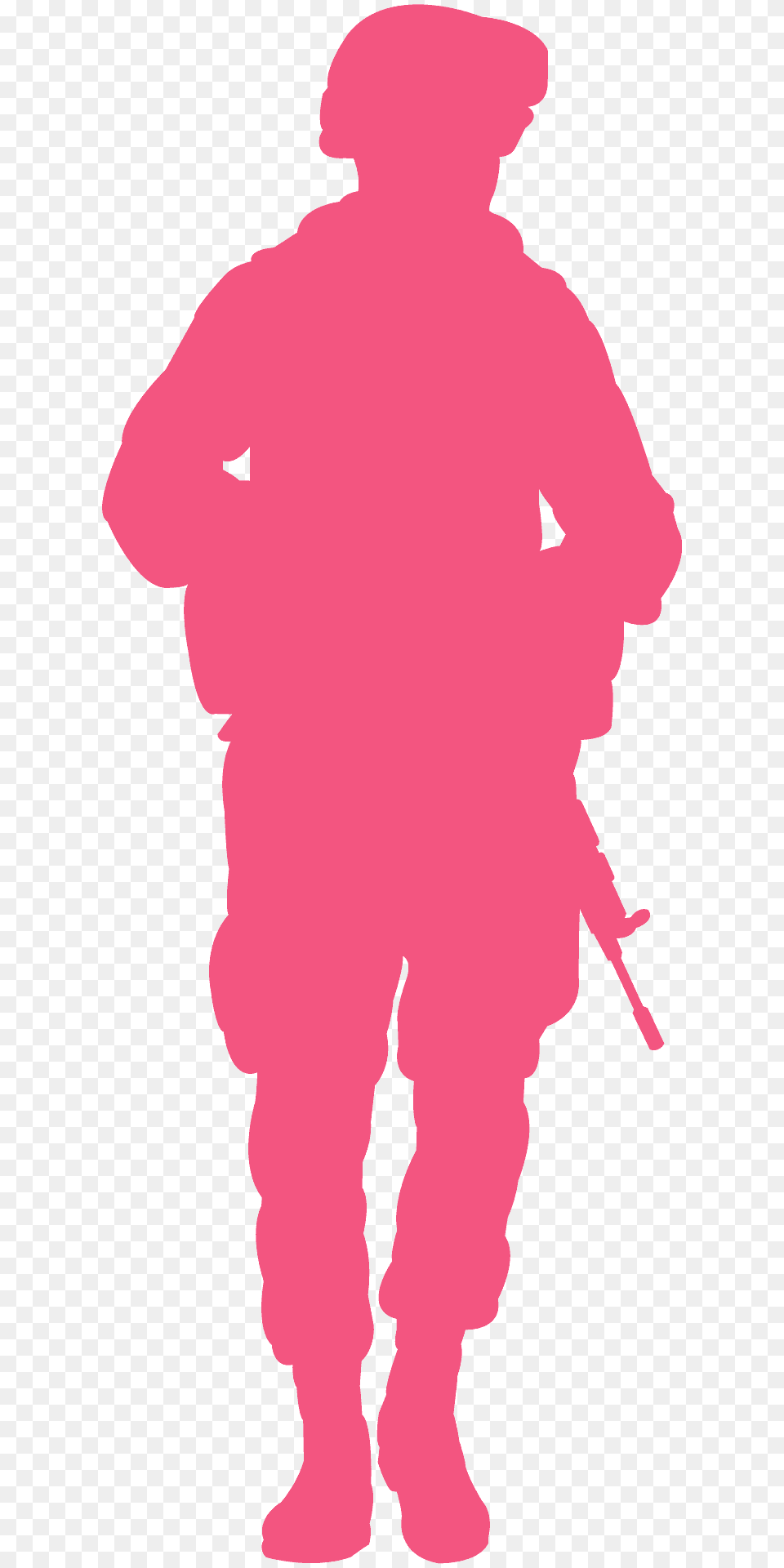 Soldier With Rifle Silhouette, Adult, Male, Man, Person Free Transparent Png
