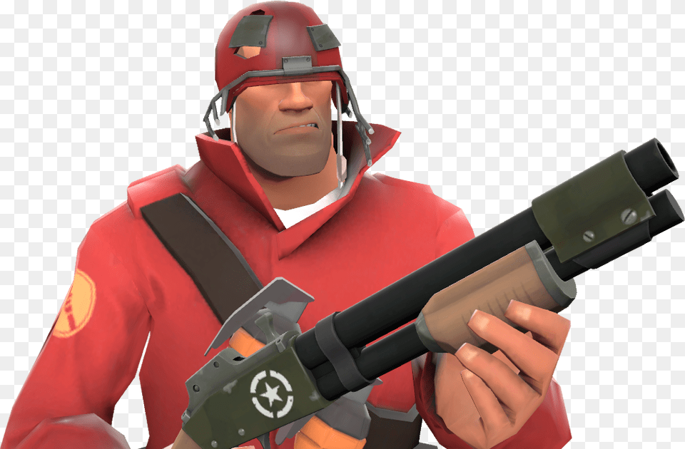 Soldier With The Helmet Without A Home Tf2 Without A Home, Person, Weapon, Shotgun, Gun Free Transparent Png