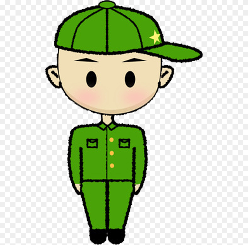 Soldiers Clipart Soldier Salute Soldado Animado En, Green, Baseball Cap, Cap, Clothing Png