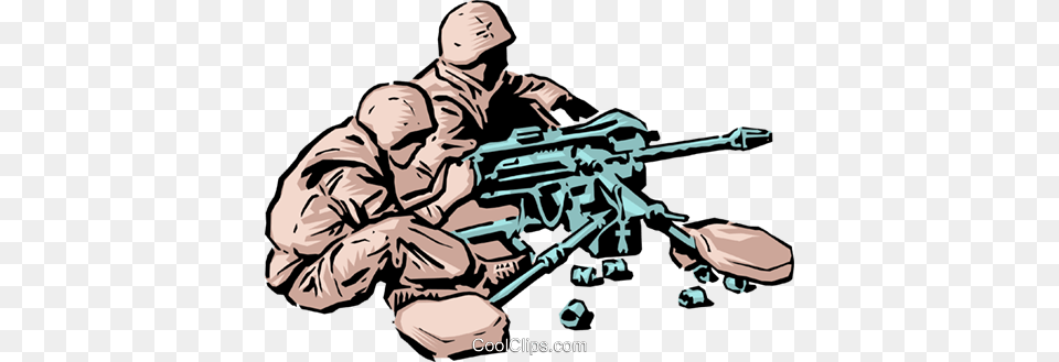 Soldiers With Machine Gum Royalty Free Vector Clip Art, Weapon, Gun, Machine Gun, Person Png