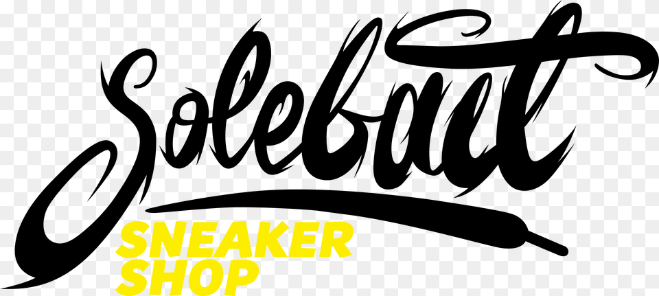 Solebait Ofiicial Logo White Calligraphy, Text Free Transparent Png