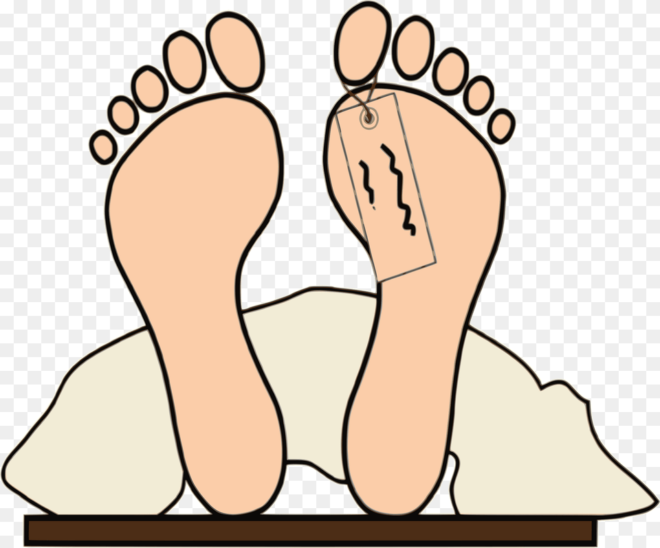 Soles Of The Feet With Toe Tag Clipart Free Png