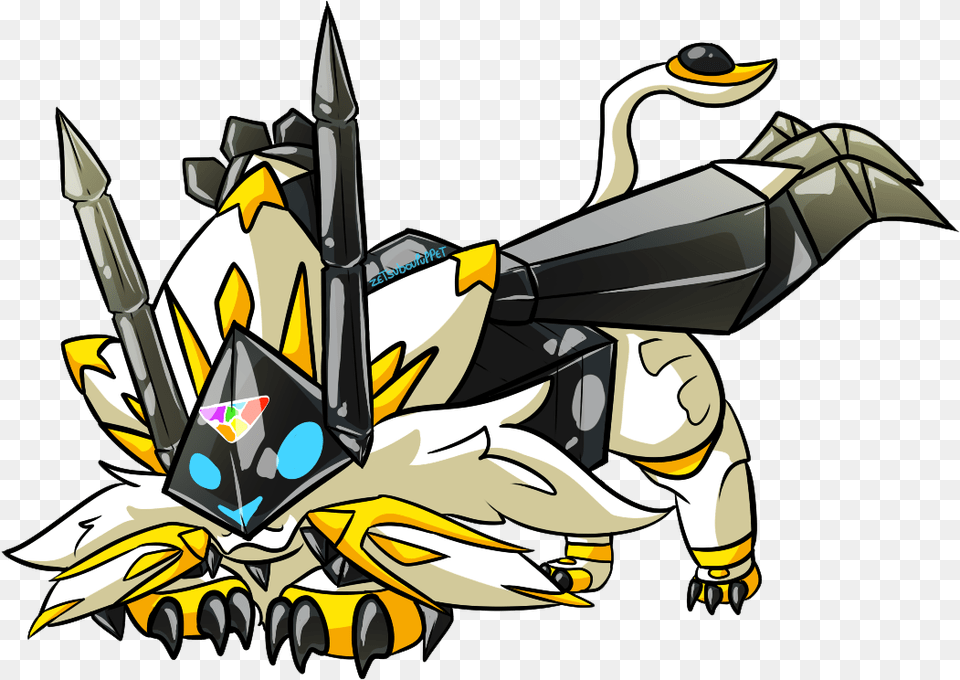 Solgazma The Necrozma Forms Of The Sun And Moon Legendaries Imagenes De Ultra Solgaleo, Knight, Person, Art, Graphics Free Png Download