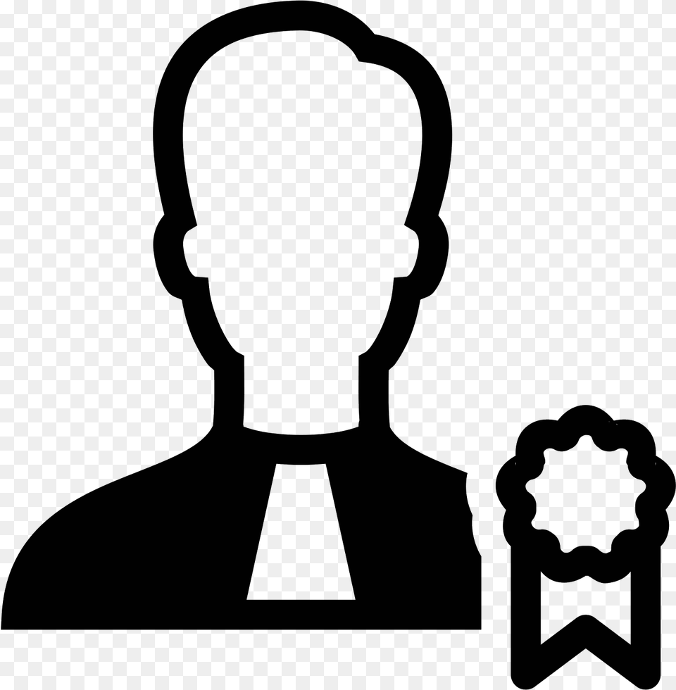 Solicitor Filled Icon White Human Icon, Gray Free Png Download