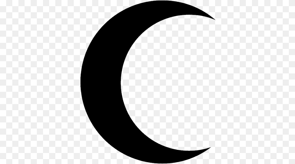 Solid Black Crescent Moon Clipart Sticker Senegal, Astronomy, Nature, Night, Outdoors Png Image
