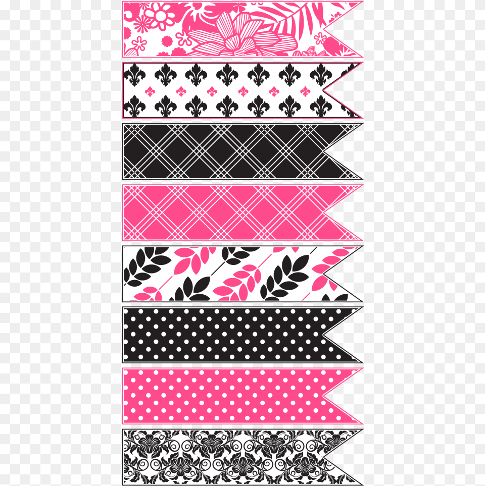 Solid Blank Ribbons Pink And White Ribbon, Pattern, Home Decor Free Png Download
