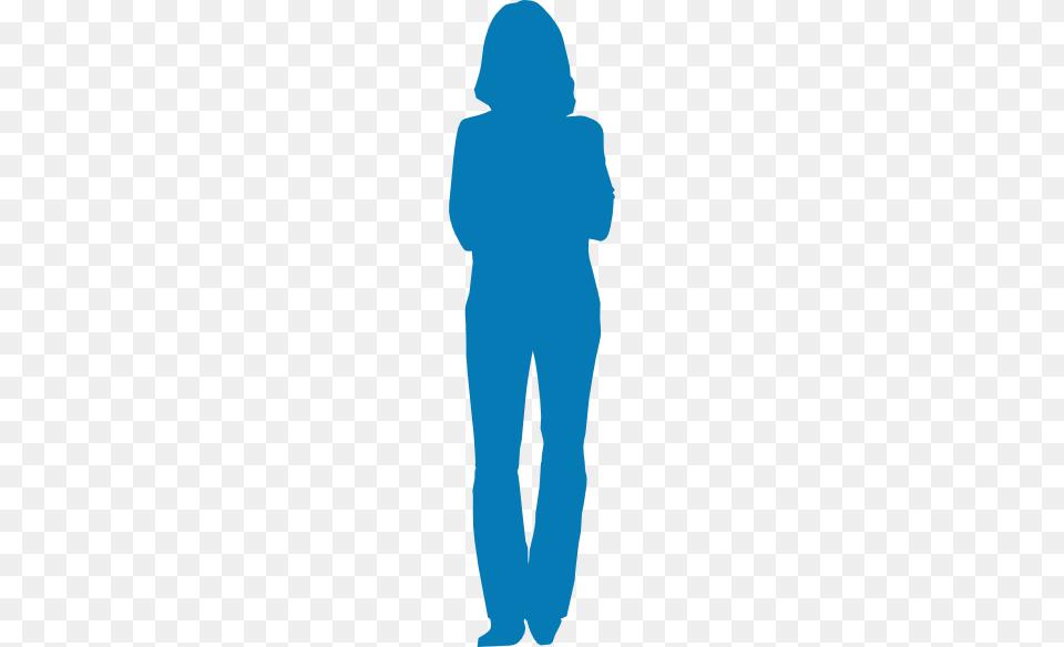 Solid Blue Person Outline Clip Arts Download, Clothing, Pants, Adult, Male Free Transparent Png