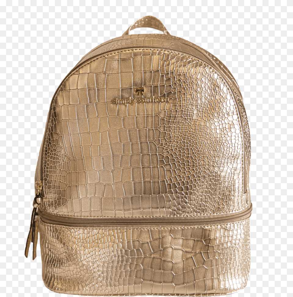 Solid Bookbag By Simply Southern Gold Horniman Museum And Gardens, Accessories, Bag, Handbag, Backpack Free Png Download
