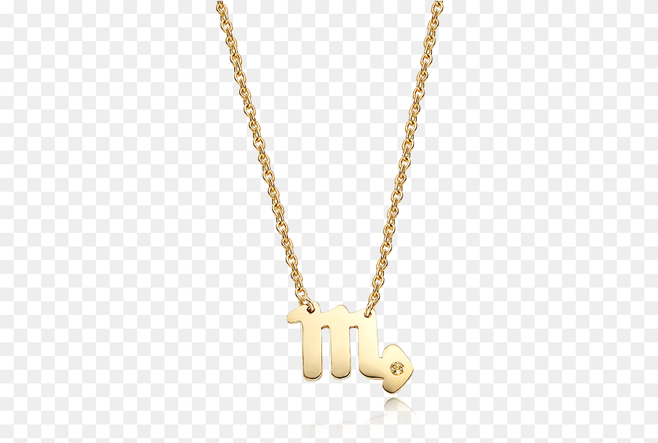 Solid Gold Scorpio Zodiac Sign Necklace Necklace, Accessories, Jewelry, Diamond, Gemstone Free Transparent Png