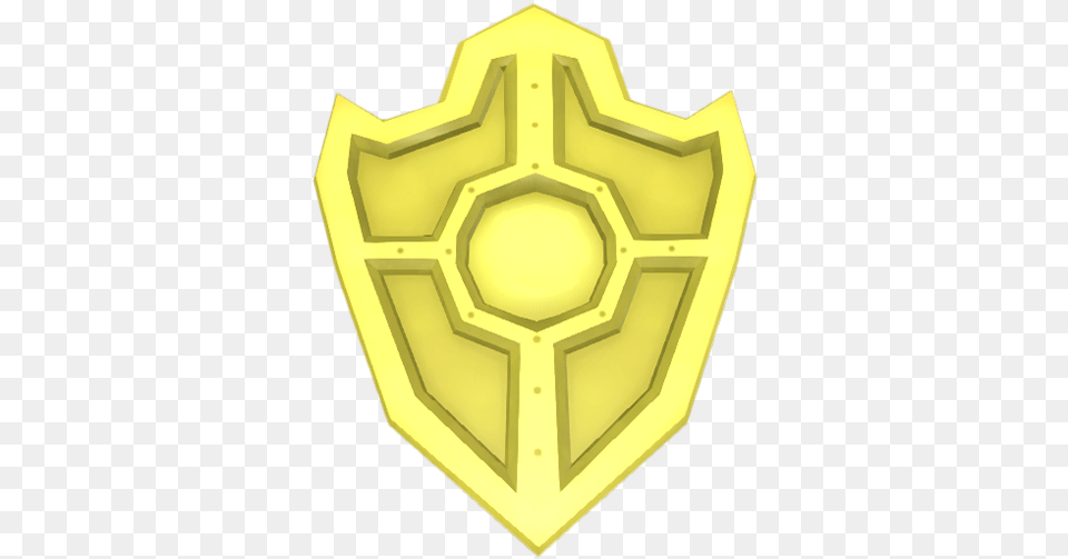 Solid Gold Shield Shoppe Keep Wikia Fandom Emblem, Armor, Cross, Symbol Png Image