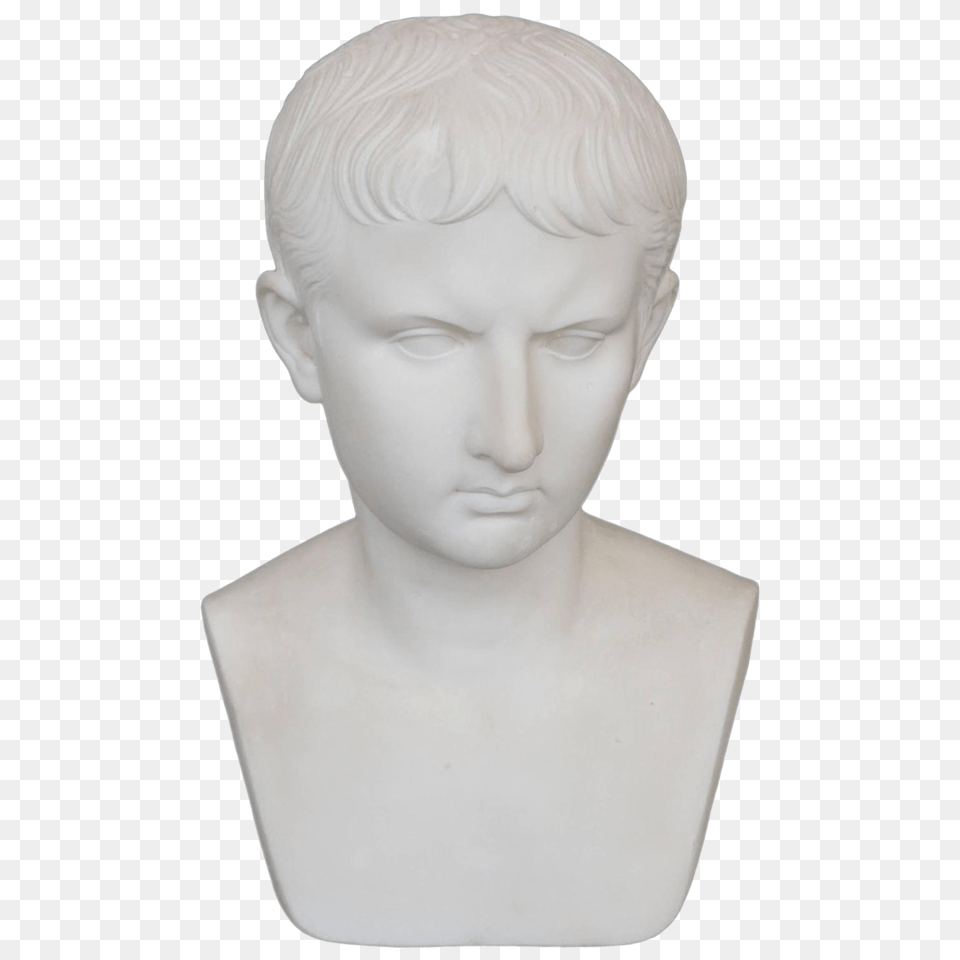 Solid Marble Bust, Person, Face, Head, Art Png Image