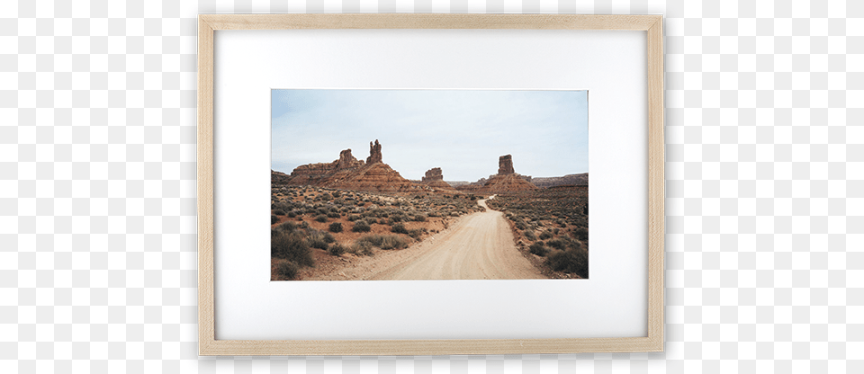 Solid North American Maple Frame With 12 Picture Frame, Desert, Nature, Outdoors, Road Png