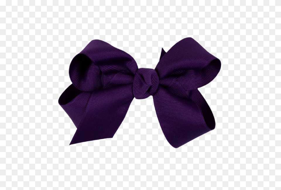 Solid Royal Purple Single Layer Bow For Cranial Bands And Baby Helmets, Accessories, Formal Wear, Tie, Bow Tie Free Png