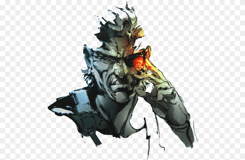 Solid Snake 1 4 Art Of Metal Gear Solid, Adult, Male, Man, Person Free Png