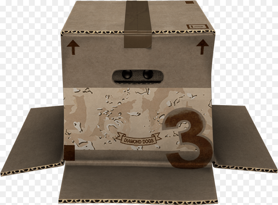 Solid Snake Box Transparent, Cardboard, Carton Free Png Download