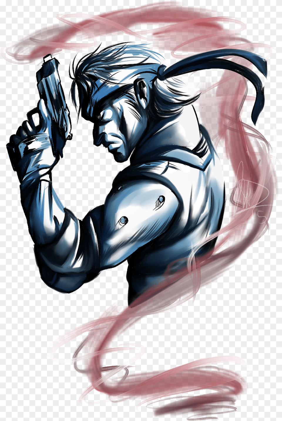 Solid Snake Illustration, Book, Comics, Publication, Face Png Image