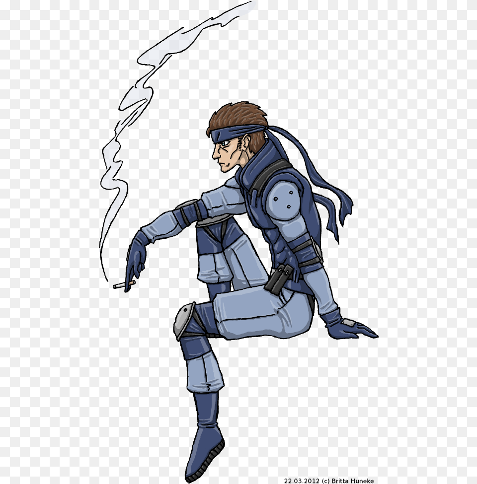 Solid Snake Solid Snake Fanart, Book, Comics, Publication, Adult Free Png Download